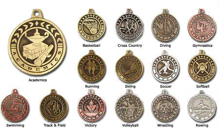 Stock 2" Die Cast Medals